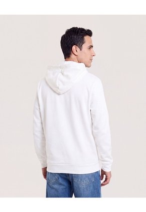 Buzo Hoodie Estampado Avengers  Para Hombre Crema Ostu