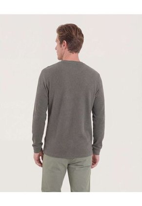 Buzo  Para Hombre Cuello Redondo Color Verde Marca Ostu #60060616