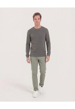 Buzo  Para Hombre Cuello Redondo Color Verde Marca Ostu #60060616