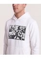 Buzo Hoodie Estampado Avengers  Para Hombre Crema Ostu de Ostu