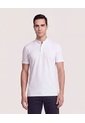 Polo Cuello Mao Regular  Para Hombre Blanco Ostu de Ostu