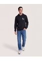 Buzo Hoodie Mickey Minimal  Para Hombre Negro Ostu de Ostu
