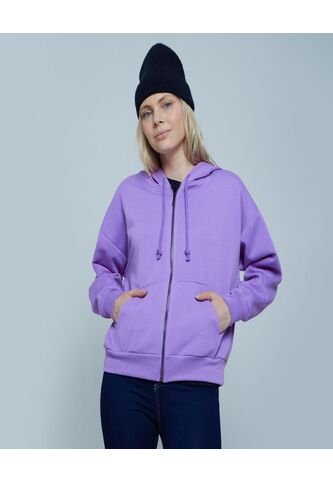 Buzo Para Mujer Zipper Color Morado Marca Ostu #40060316 Ostu
