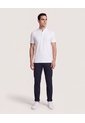 Polo Cuello Mao Regular  Para Hombre Blanco Ostu de Ostu