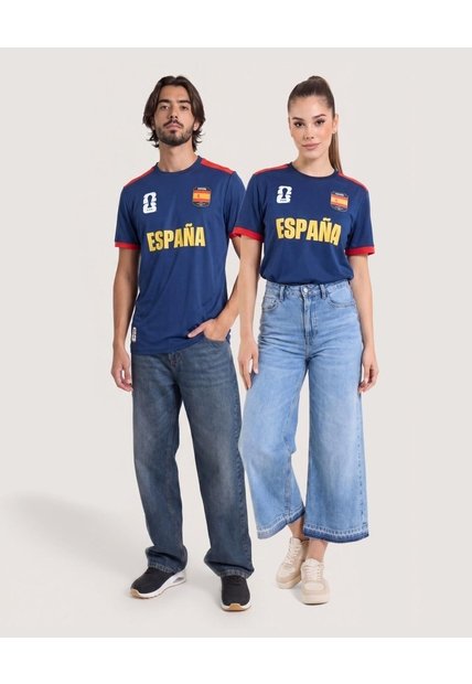 Camiseta Mundial España 2026  Unisex Azul Ostu