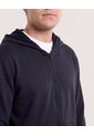 Buzo Hoodie Con Cremallera  Para Hombre Negro Ostu de Ostu