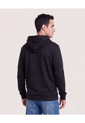 Buzo Hoodie Mickey Minimal  Para Hombre Negro Ostu