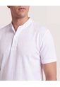 Polo Cuello Mao Regular  Para Hombre Blanco Ostu de Ostu
