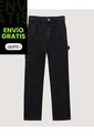 Jean Infantil Niño Regular Color Negro Marca Ostu #80160092 de Ostu