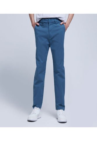 Pantalon Para Hombre Chino Color Indigo Marca Ostu #60070322 Ostu