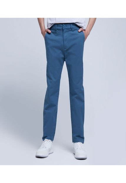 Pantalon Para Hombre Chino Color Indigo Marca Ostu #60070322