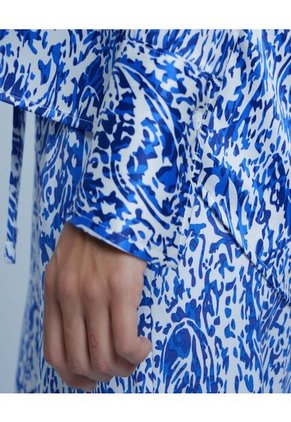 Camisa Para Mujer Manga Larga Color Azul  Marca Ostu #40010180