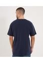Camiseta Para Hombre Manga Corta Cuello Redondo Color Azul Marca Ostu #60091836 de Ostu