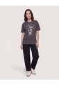 Camiseta Minnie Mouse Vintage  Para Mujer Gris Ostu de Ostu