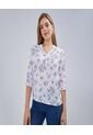 Blusa Para Mujer Manga 3/4 Color Blanco Marca Ostu #40120986 de Ostu