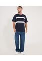 Camiseta Para Hombre Manga Corta Cuello Redondo Color Azul Marca Ostu #60091836 de Ostu