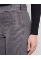 Pantalón Recto Estampado  Para Mujer Negro Ostu de Ostu