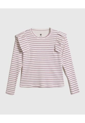 Camiseta Para Niña Manga Larga Color Morado Marca Ostu #90090218 Ostu