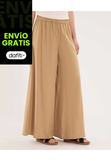 Pantalón Para Mujer Moda Color Camel Marca Ostu #40070853