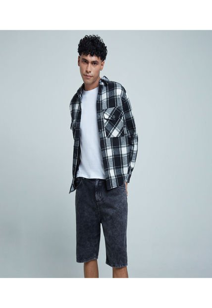 Bermuda Para Hombre  Color Negro Marca Ostu #60100331