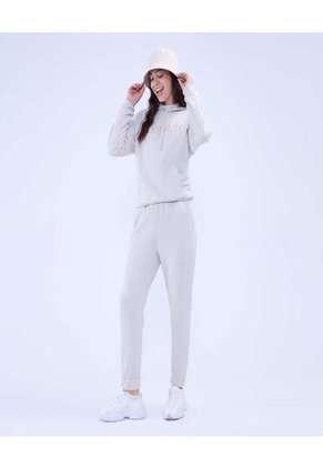 Buzo Para Mujer Hoodie Color Beige Marca Ostu #40060407