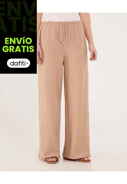 Pantalón Para Mujer Moda Color Camel Marca Ostu #40070851