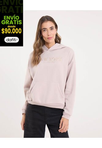 Buzo Para Mujer Hoodie Color Camel Marca Ostu #40060504 Ostu