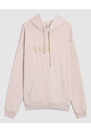 Buzo Para Mujer Hoodie Color Beige Marca Ostu #40060407