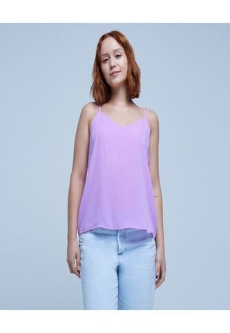 Blusa Para Mujer Manga Sisa Color Lila  Marca Ostu #40120950 Ostu