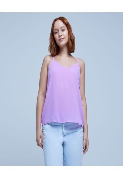 Blusa Para Mujer Manga Sisa Color Lila  Marca Ostu #40120950