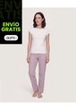Pijama Relax Check Mood  Para Mujer Rosa Ostu de Ostu