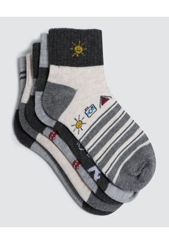 Medias Para Niño Tobillera Color Pack X Marca Ostu #80980113 Ostu