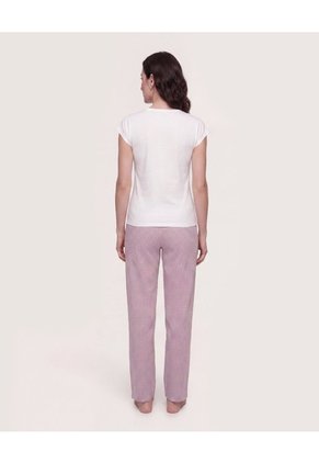 Pijama Relax Check Mood  Para Mujer Rosa Ostu