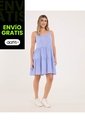 Vestido Para Mujer M/Sisa Medio Color Azul Marca Ostu #40170324 de Ostu