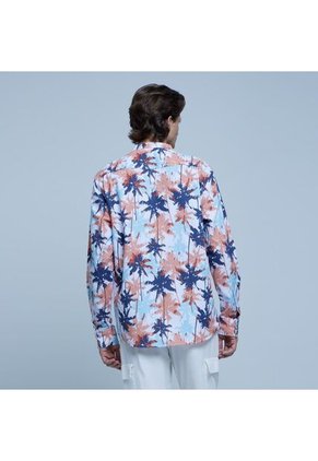 Camisa Para Hombre Manga Larga Sin Bolsillo Color Rosado  Marca Ostu #60010622