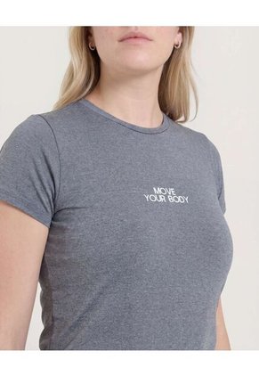 Camiseta  Para Mujer Manga Corta Cuello Redondo Color Negro Marca Ostu #40092812