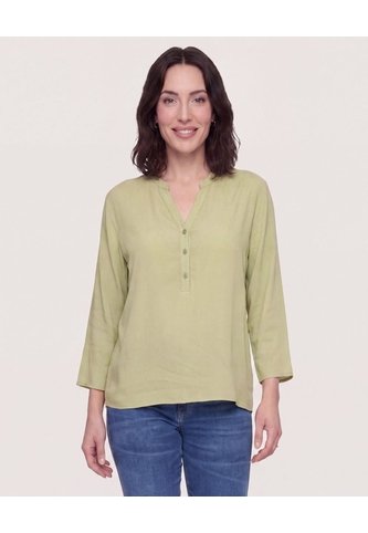 Blusa Basica Manga ¾  Para Mujer Verde Ostu Ostu