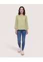 Blusa Basica Manga ¾  Para Mujer Verde Ostu de Ostu