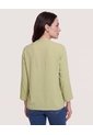 Blusa Basica Manga ¾  Para Mujer Verde Ostu de Ostu