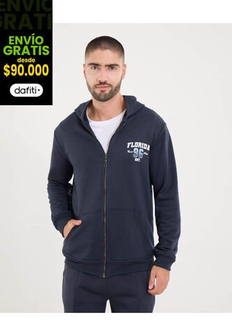 Buzo Para Hombre Zipper Color Azul Marca Ostu #60060566 Ostu