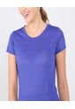 Camiseta Para Mujer Manga Corta Cuello Redondo Color Azul  Marca Ostu #40092386 de Ostu