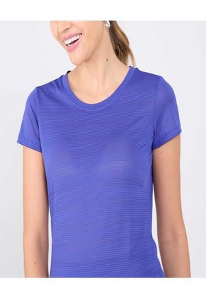 Camiseta Para Mujer Manga Corta Cuello Redondo Color Azul  Marca Ostu #40092386