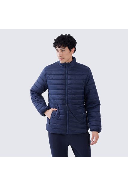 Chaqueta Para Hombre Acolchada Color Azul  Marca Ostu #60080108