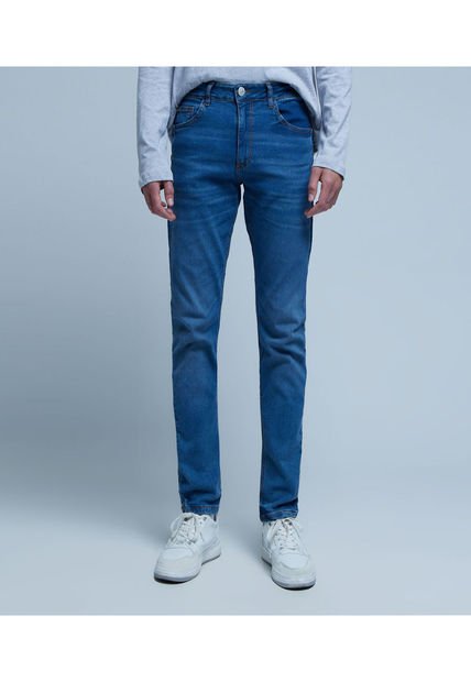 Jean Para Hombre Slim Color Azul  Marca Ostu #60160315