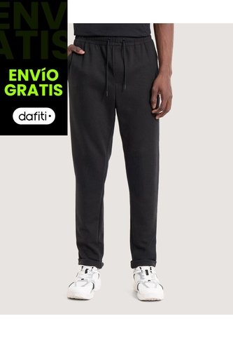 Pantalón Para Hombre Jogger Color Negro Marca Ostu #60070480 Ostu