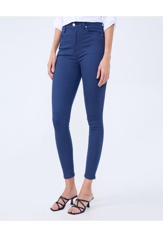Pantalon Para Mujer 5 Bolsillos Color Azul  Marca Ostu #40070544 Ostu
