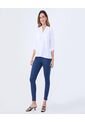 Pantalon Para Mujer 5 Bolsillos Color Azul  Marca Ostu #40070544 de Ostu