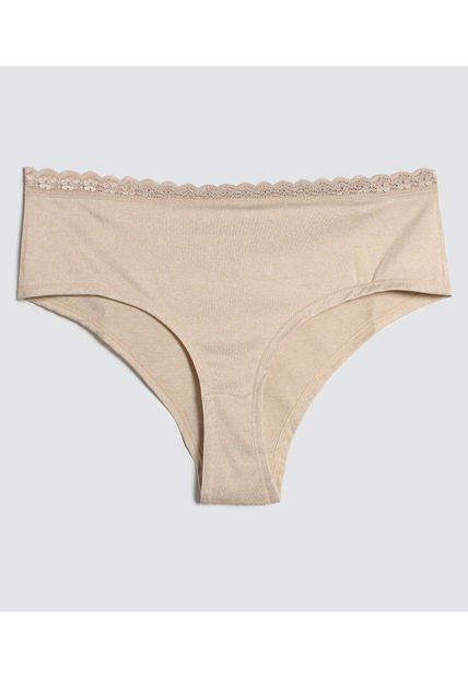 Panty Para Mujer Cachetero Color Beige Marca Ostu #40800024