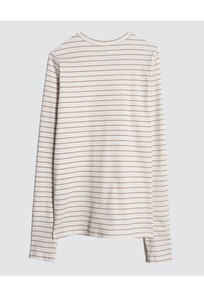 Camiseta Para Mujer Manga Larga Color Beige Marca Ostu #40092022