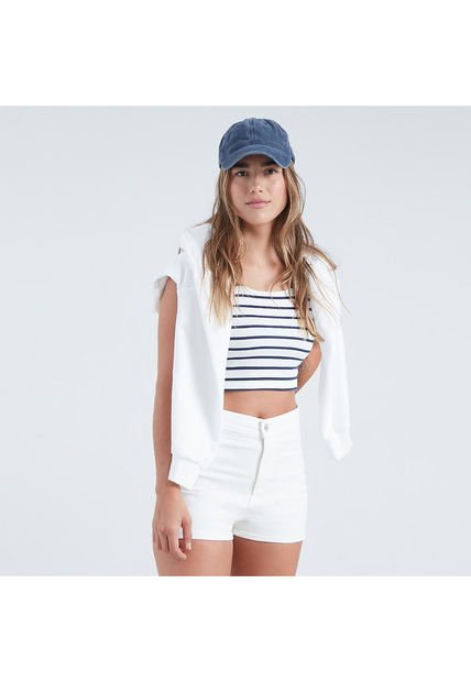 Short Para Mujer  Color Blanco Marca Ostu #40190246